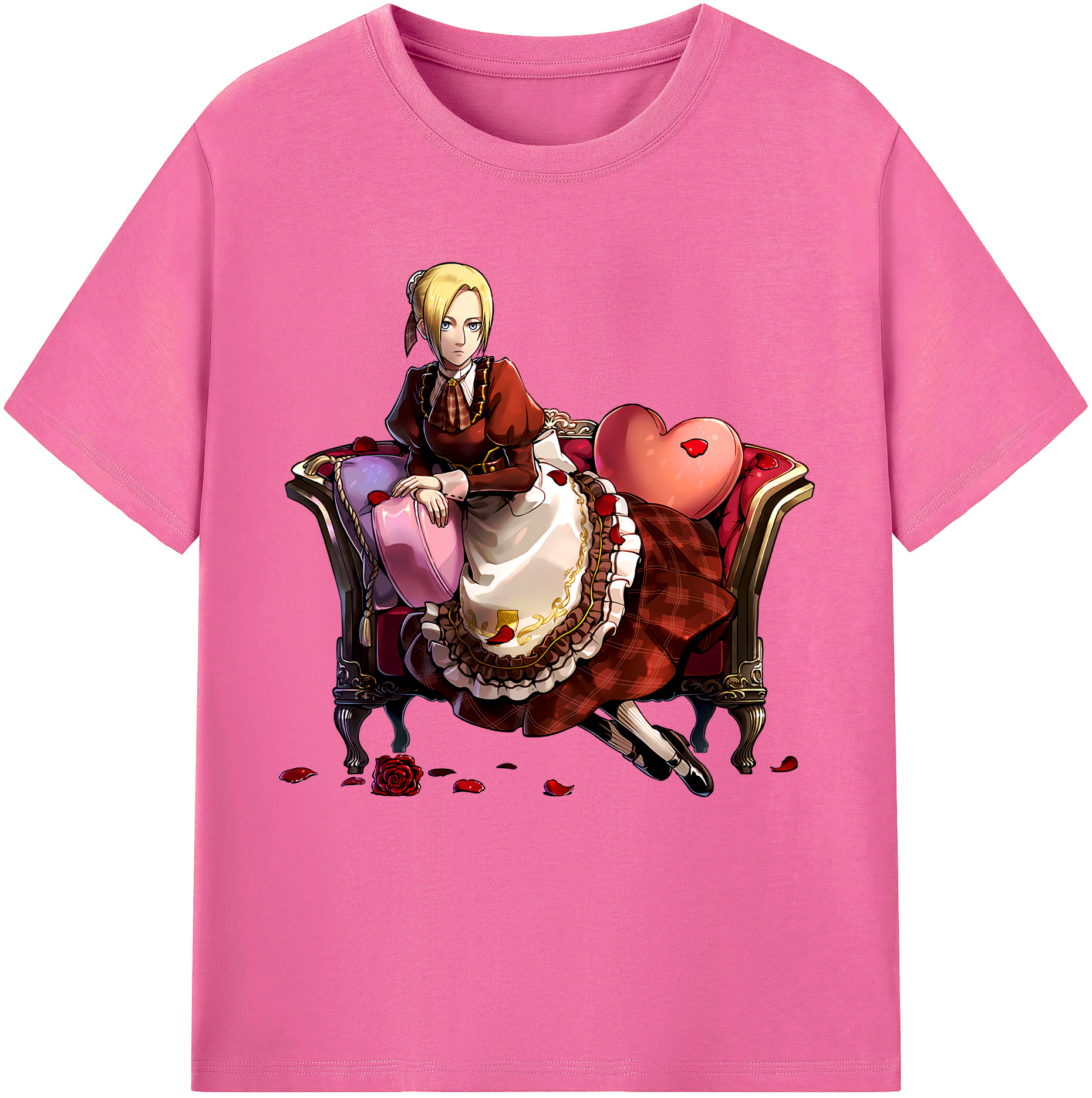 （画像用） 進撃の巨人 アニ・レオンハート Attack on Titan Annie Leonhart レディースカジュアルプリントTシャツ（綿100％）
